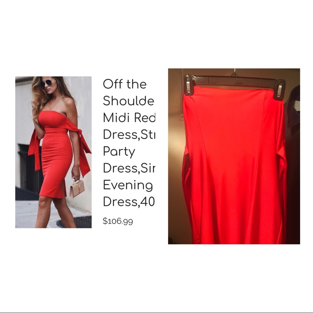 Red Midi Dress